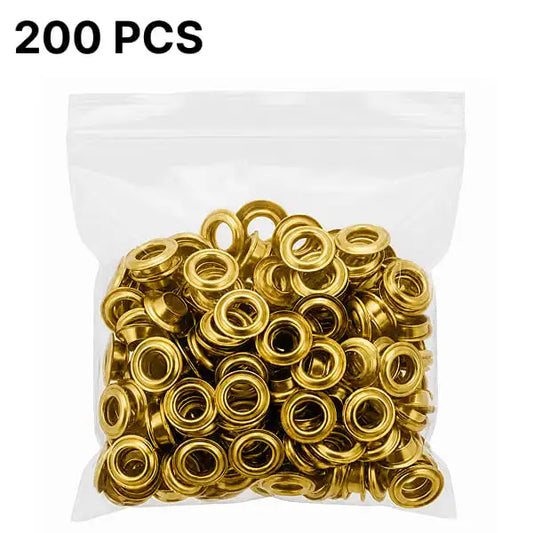 Sellora™ Gold Grommet Set (200 Pcs)