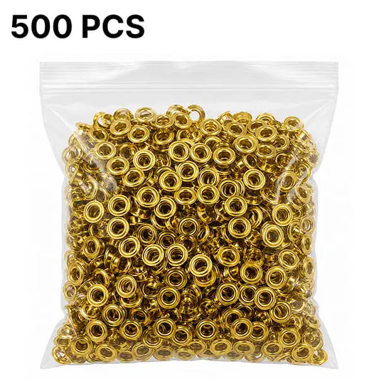 Sellora™ Gold Grommet Set (500 Pcs)