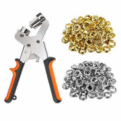 Sellora™ Professional Grommet Pliers & 200 Eyelet Kit Set