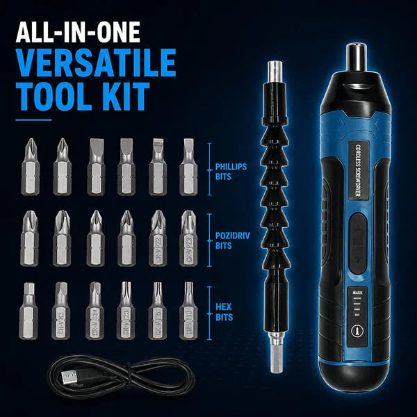 Sellora™ Rechargeable Cordless Electric Screwdriver Set